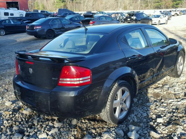 1B3LC56R58N688438 - 2008 DODGE AVENGER SX BLACK photo 4