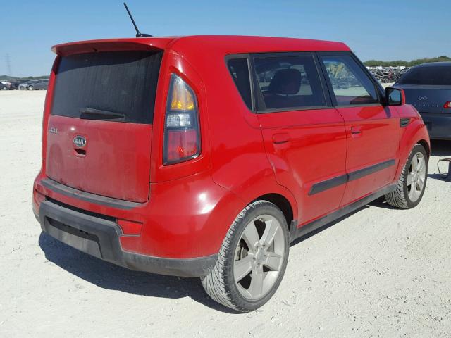 KNDJT2A26A7099651 - 2010 KIA SOUL + RED photo 4