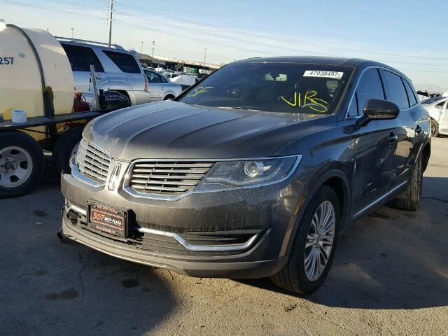 2LMPJ8LR9HBL24613 - 2017 LINCOLN MKX RESERV CHARCOAL photo 2