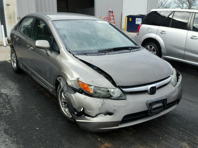 1HGFA16557L045851 - 2007 HONDA CIVIC LX SILVER photo 1