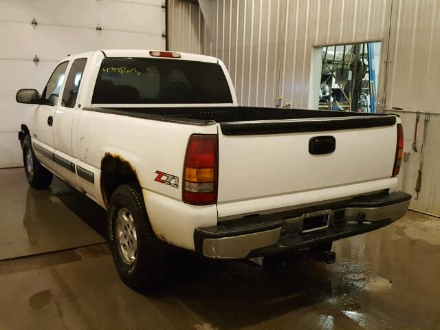 2GCEK19T821309709 - 2002 CHEVROLET SILVERADO WHITE photo 3