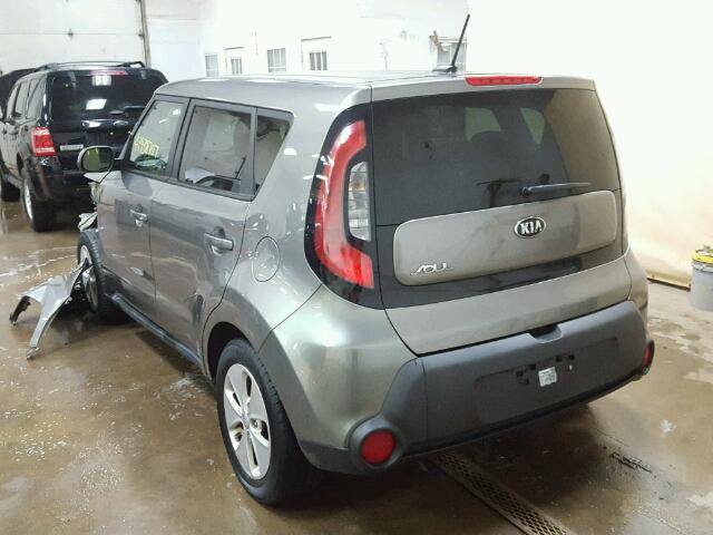 KNDJN2A23G7284856 - 2016 KIA SOUL GRAY photo 3