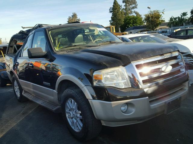 1FMFU17517LA64431 - 2007 FORD EXPEDITION BLACK photo 1