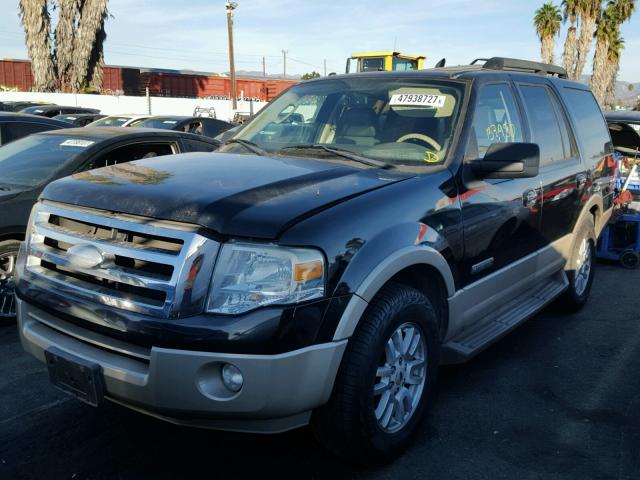 1FMFU17517LA64431 - 2007 FORD EXPEDITION BLACK photo 2