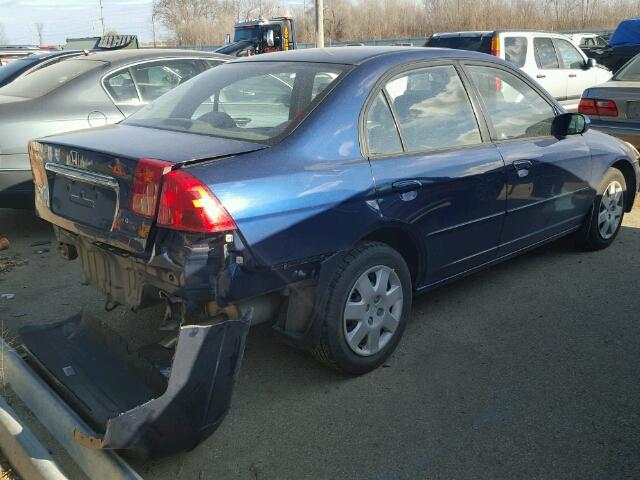 1HGES26872L081199 - 2002 HONDA CIVIC EX BLUE photo 4