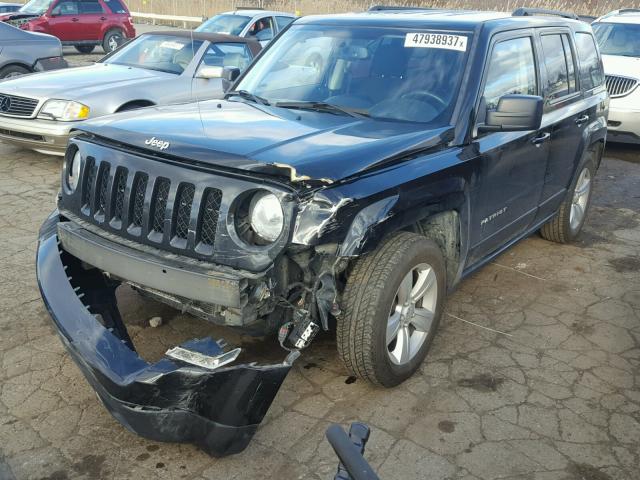 1C4NJPFA3ED648413 - 2014 JEEP PATRIOT LA BLACK photo 2