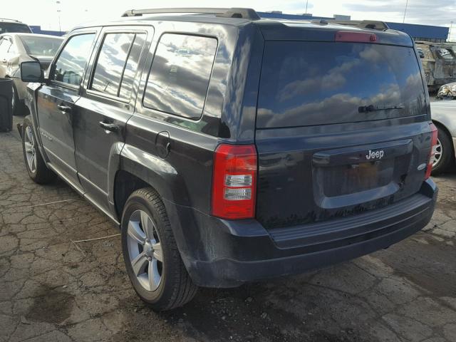 1C4NJPFA3ED648413 - 2014 JEEP PATRIOT LA BLACK photo 3