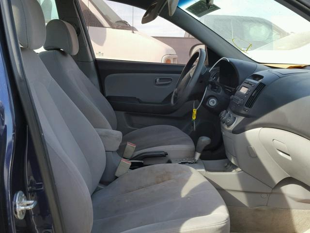 KMHDU46DX7U227475 - 2007 HYUNDAI ELANTRA GL BLUE photo 5