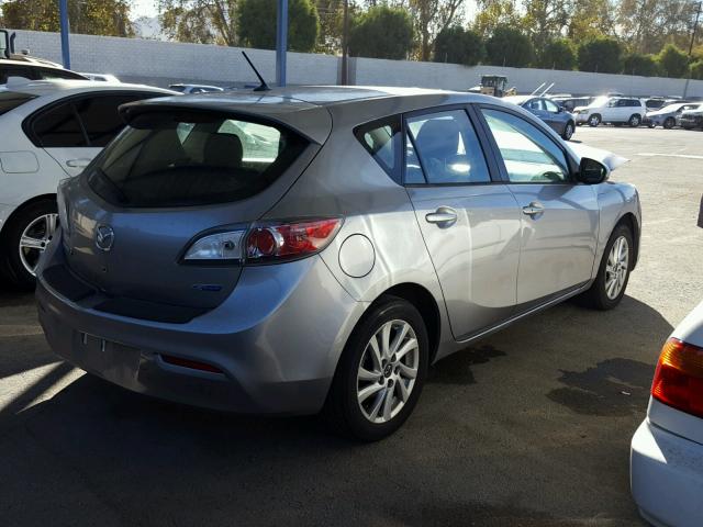 JM1BL1L80D1706618 - 2013 MAZDA 3 I GRAY photo 4