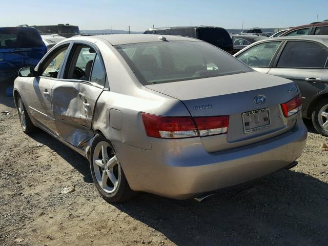 5NPEU46F57H254510 - 2007 HYUNDAI SONATA SE TAN photo 3