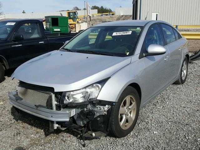 1G1PC5SBXE7192830 - 2014 CHEVROLET CRUZE LT SILVER photo 2