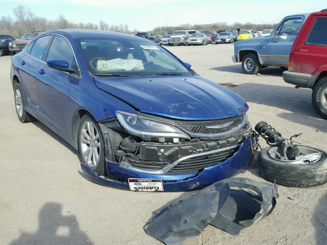 1C3CCCAB8FN631276 - 2015 CHRYSLER 200 LIMITE BLUE photo 1