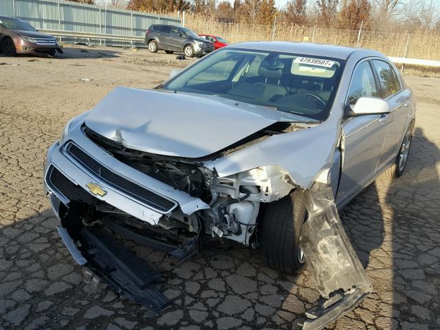 1G1ZD5E16BF313329 - 2011 CHEVROLET MALIBU 2LT SILVER photo 2