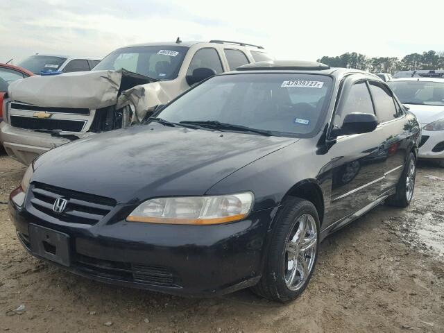 JHMCG56621C012781 - 2001 HONDA ACCORD EX BLACK photo 2