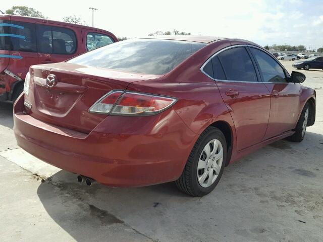 1YVHZ8BH8A5M51069 - 2010 MAZDA 6 I RED photo 4