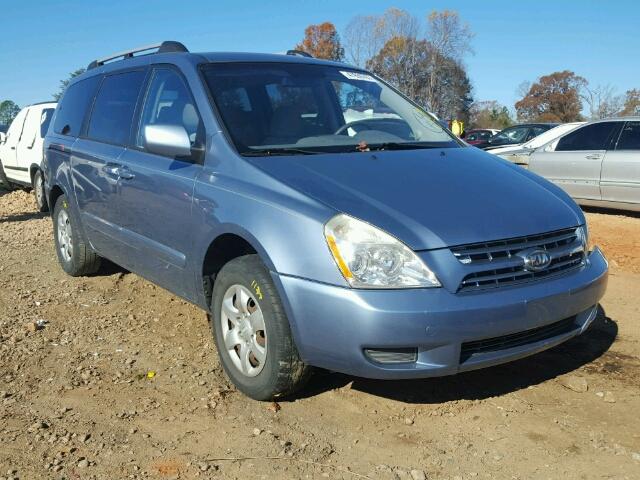 KNDMB233286230712 - 2008 KIA SEDONA EX BLUE photo 1