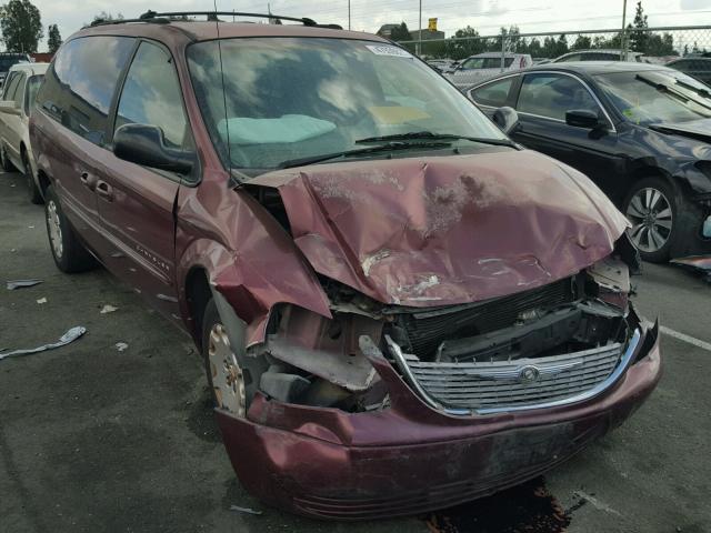 2C4GP44311R183471 - 2001 CHRYSLER TOWN & COU MAROON photo 1