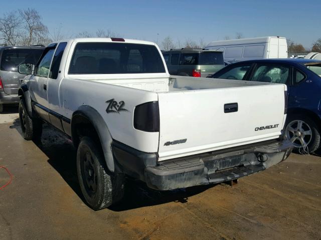 1GCCT19X738172302 - 2003 CHEVROLET S TRUCK S1 WHITE photo 3