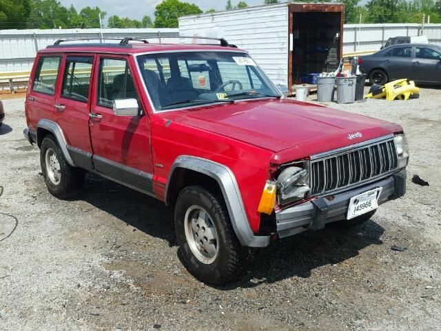 1J4FJ58S4NL142538 - 1992 JEEP CHEROKEE L RED photo 1