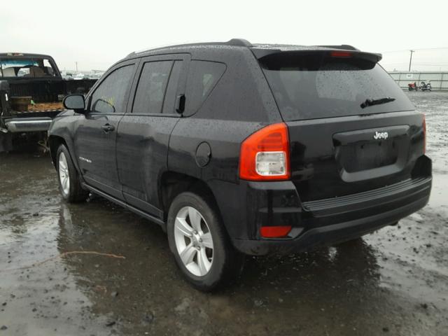 1C4NJCBA3CD636385 - 2012 JEEP COMPASS SP BLACK photo 3