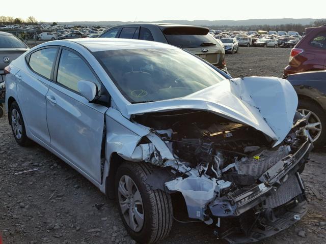 5NPDH4AE7GH732182 - 2016 HYUNDAI ELANTRA SE WHITE photo 1