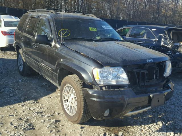 1J4GW58S34C265672 - 2004 JEEP GRAND CHER BLACK photo 1