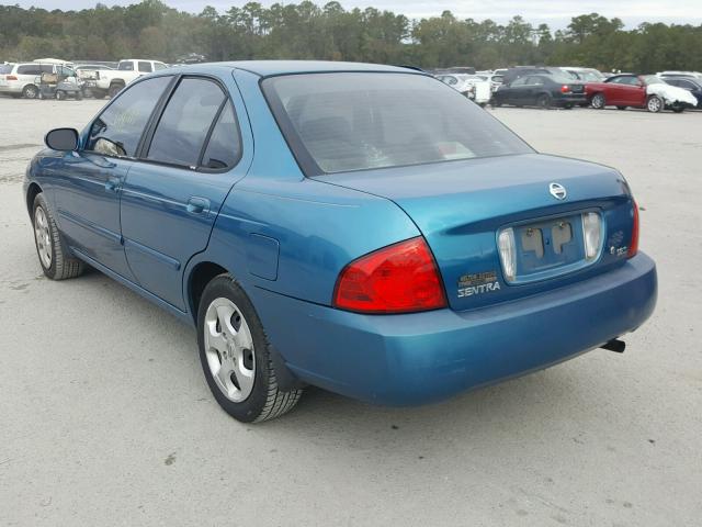 3N1CB51D04L878772 - 2004 NISSAN SENTRA 1.8 BLUE photo 3