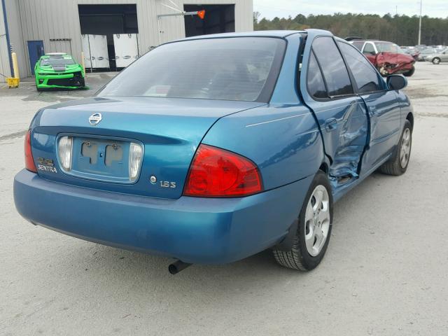 3N1CB51D04L878772 - 2004 NISSAN SENTRA 1.8 BLUE photo 4