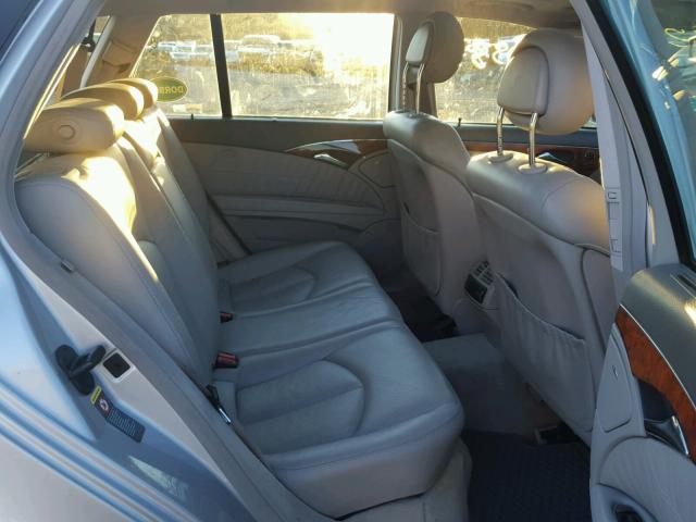 WDBUH83J45X167553 - 2005 MERCEDES-BENZ E 500 4MAT SILVER photo 6