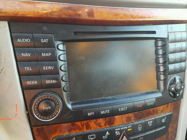 WDBUH83J45X167553 - 2005 MERCEDES-BENZ E 500 4MAT SILVER photo 9