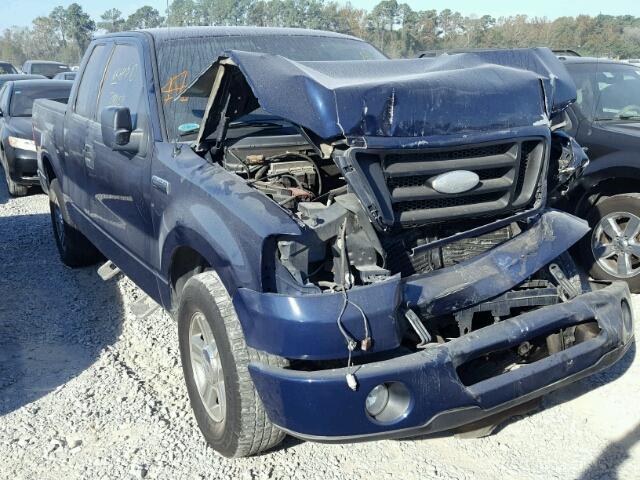 1FTRX12W28FB88796 - 2008 FORD F150 BLUE photo 1