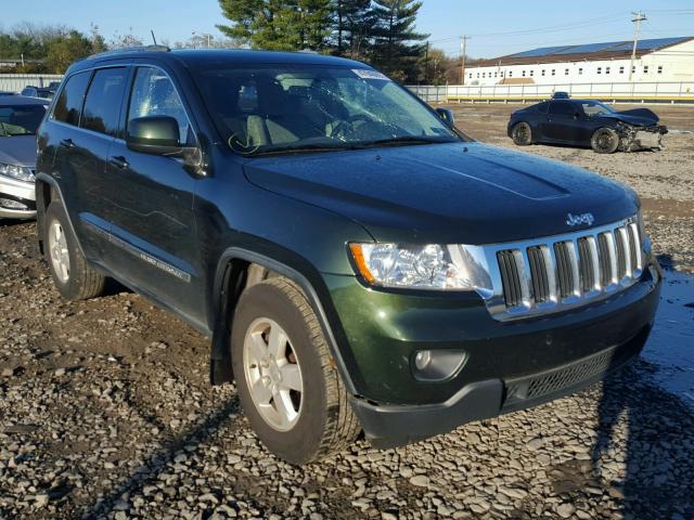 1J4RR4GGXBC579145 - 2011 JEEP GRAND CHER GREEN photo 1