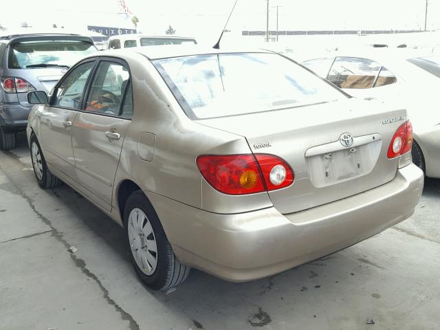 1NXBR32E14Z264184 - 2004 TOYOTA COROLLA CE GOLD photo 3