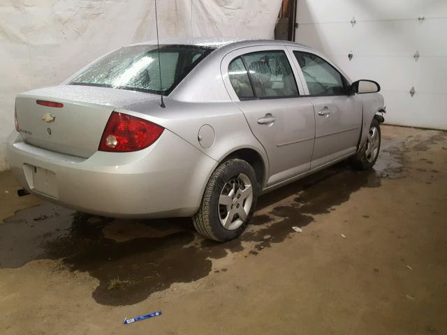 1G1AK55F777301562 - 2007 CHEVROLET COBALT LS SILVER photo 4