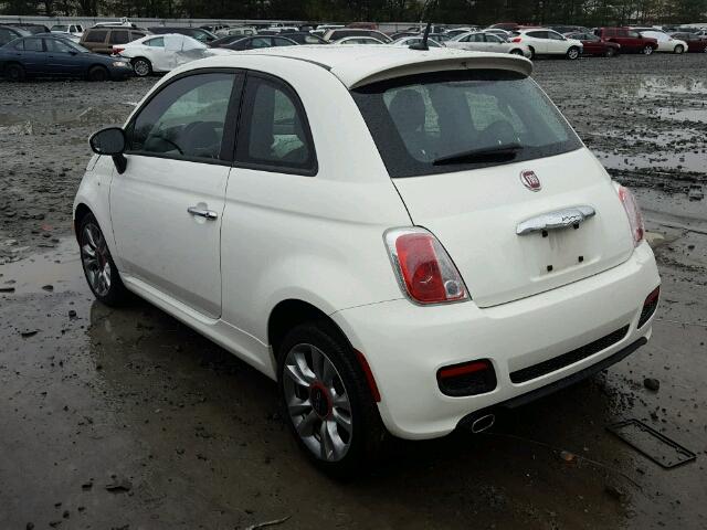 3C3CFFBR9FT663433 - 2015 FIAT 500 SPORT WHITE photo 3