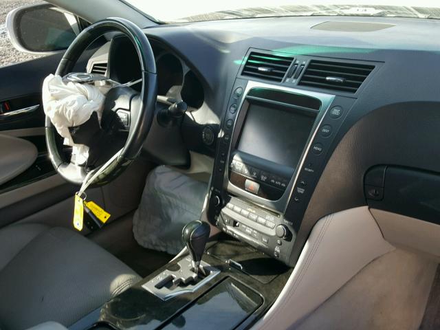 JTHBE96S180036345 - 2008 LEXUS GS 350 SILVER photo 9