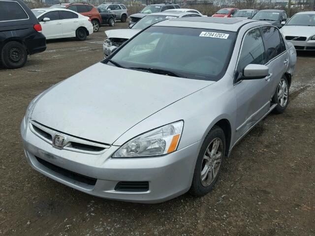 1HGCM56757A807669 - 2007 HONDA ACCORD EX SILVER photo 2