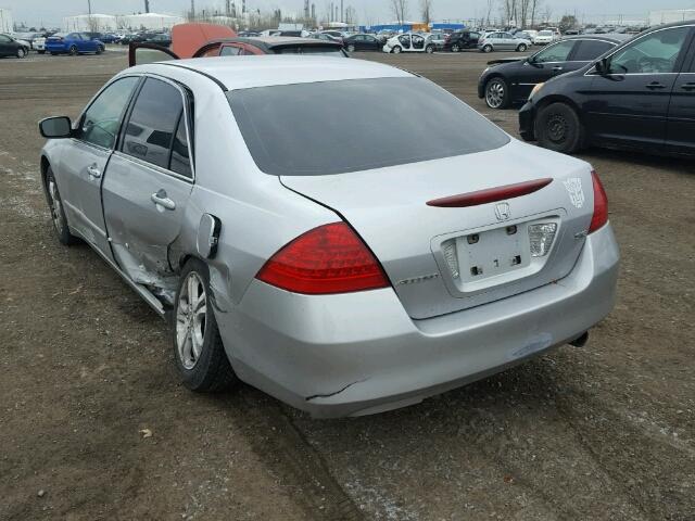 1HGCM56757A807669 - 2007 HONDA ACCORD EX SILVER photo 3