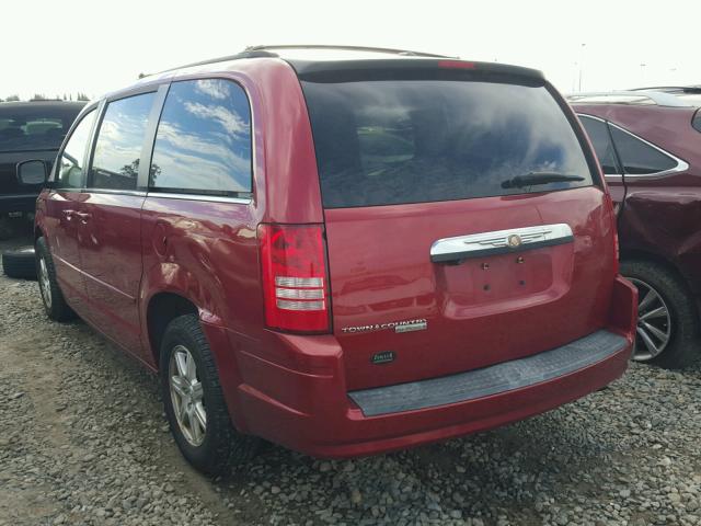 2A8HR54P08R842795 - 2008 CHRYSLER TOWN & COU RED photo 3