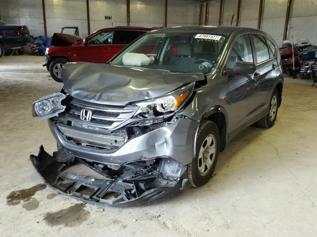 5J6RM4H38EL021891 - 2014 HONDA CR-V LX GRAY photo 2