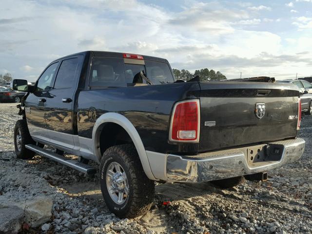 3C6UR5FLXDG520849 - 2013 RAM 2500 LARAM BLACK photo 3