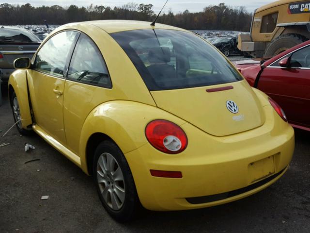 3VWPW31C78M515381 - 2008 VOLKSWAGEN NEW BEETLE YELLOW photo 3