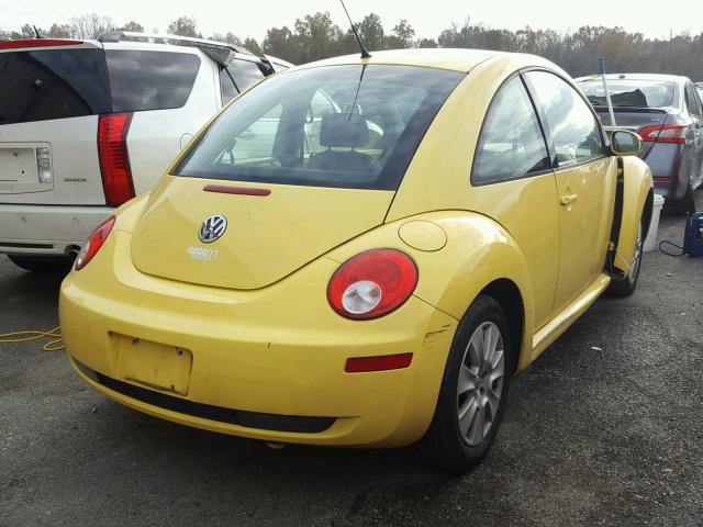 3VWPW31C78M515381 - 2008 VOLKSWAGEN NEW BEETLE YELLOW photo 4