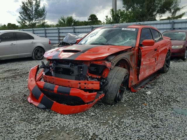 2C3CDXL9XHH669330 - 2017 DODGE CHARGER SR ORANGE photo 2