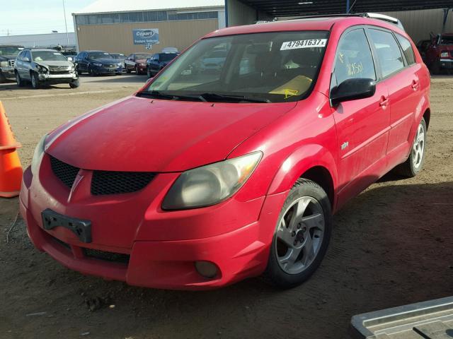 5Y2SL64844Z427735 - 2004 PONTIAC VIBE RED photo 2