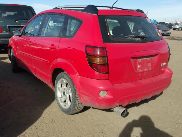 5Y2SL64844Z427735 - 2004 PONTIAC VIBE RED photo 3