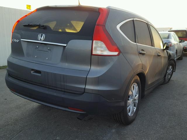 2HKRM3H7XDH501971 - 2013 HONDA CR-V EXL GRAY photo 4