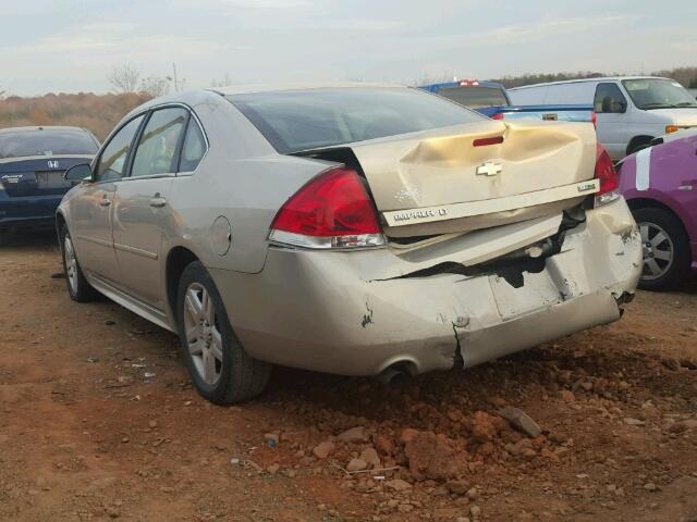 2G1WG5E30C1242312 - 2012 CHEVROLET IMPALA LT GOLD photo 3