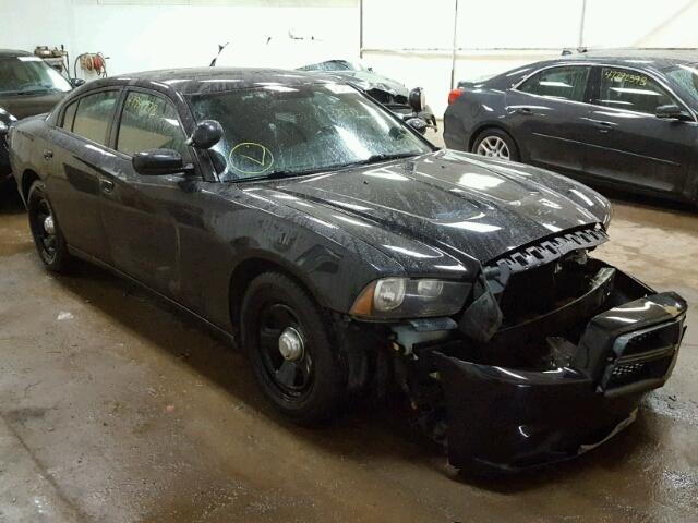 2C3CDXAT5DH643470 - 2013 DODGE CHARGER PO BLACK photo 1