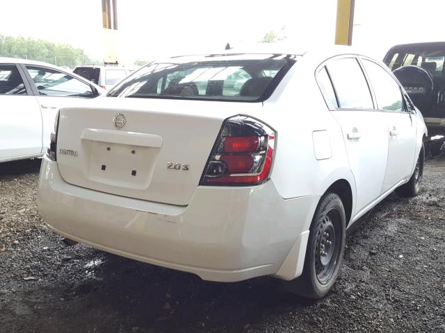 3N1AB61E57L613002 - 2007 NISSAN SENTRA 2.0 WHITE photo 4